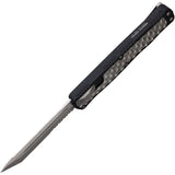 Heretic Knives Automatic Cleric II Knife OTF Black Aluminum & Stainless CPM-MagnaCut Blade 0192B