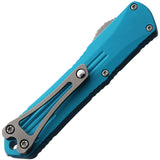 Heretic Knives Automatic Manticore OTF Blue Aluminum Elmax Steel Bowie Blade 022B2ATQ