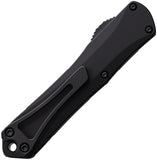 Heretic Knives Automatic Maticore S OTF Knife Black Aluminum CPM-MagnaCut Tanto Blade 0236AT
