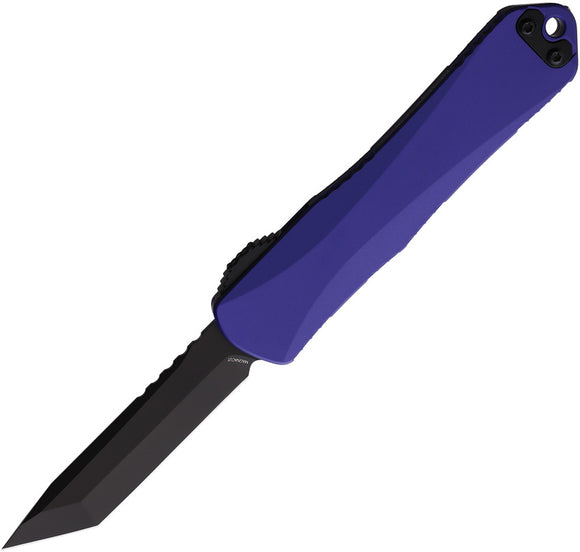 Heretic Knives Automatic Manticore E Knife OTF Purple Aluminum CPM-MagnaCut Tanto Blade 0276APU