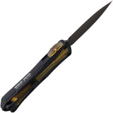 Heretic Knives Automatic Manticore E OTF Knife Black Aluminum & Ultem CPM-MagnaCut Blade 0286AU