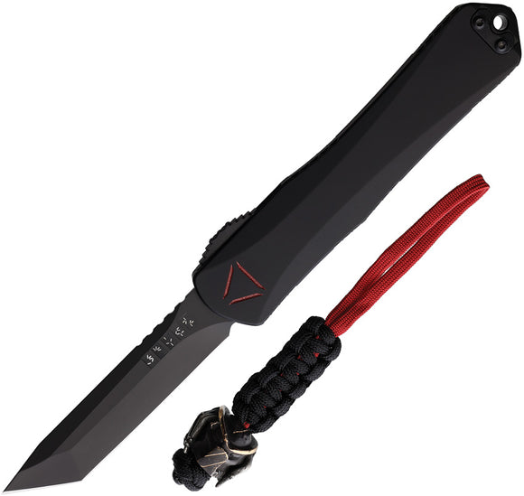 Heretic Knives Automatic Manticore X Knife OTF Black Aluminum CPM-MagnaCut Blade 0316APREDC