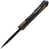 Heretic Knives Automatic Manticore X Knife OTF Black Aluminum & Ultem CPM-MagnaCut Blade 0326AULTEM