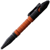 Heretic Knives Thoth Orange & Black Aluminum Bolt Action Tactical Pen 038ALOR