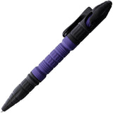 Heretic Knives Thoth Purple & Black Aluminum Bolt Action Tactical Pen 038ALPU