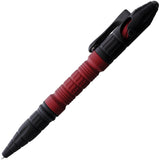 Heretic Knives Thoth Red & Black Aluminum Bolt Action Tactical Pen 038ALRD