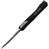 Heretic Knives Automatic Colossus Knife OTF Black Aluminum Serrated CPM-MagnaCut 0392B