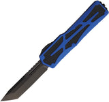 Heretic Knives Automatic Colossus Knife OTF Blue Aluminum CPM-MagnaCut Tanto Blade 0406ABLU
