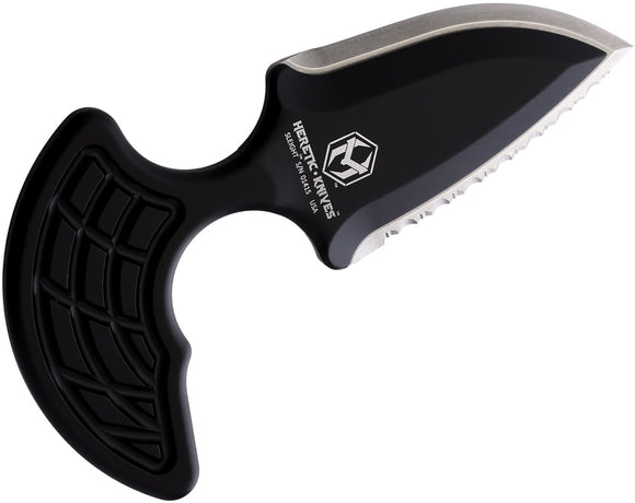 Heretic Knives Sleight Black Aluminum CPM-20CV Push Dagger W/ Sheath 0502C