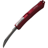 Heretic Knives Automatic ROC OTF Knife Red Aluminum CPM-MagnaCut Blade 0602ARED
