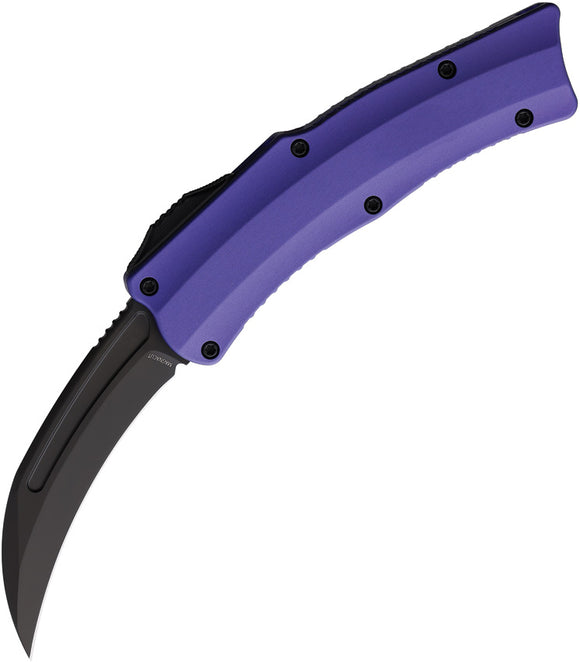 Heretic Knives Automatic ROC Knife OTF Purple Aluminum CPM-MagnaCut Blade 0606APU