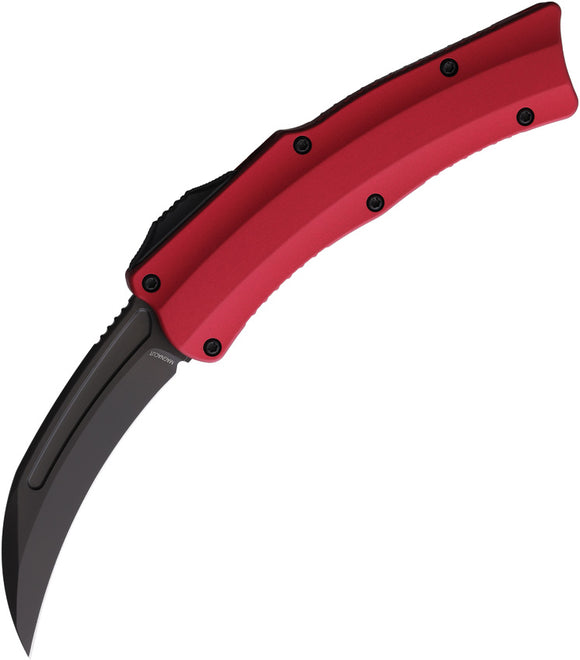 Heretic Knives Automatic ROC Knife OTF Red Aluminum CPM-MagnaCut Blade 0606ARED