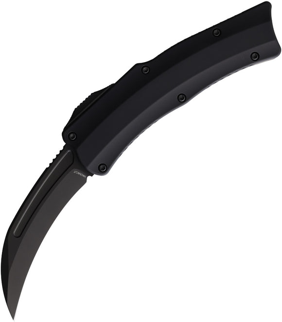 Heretic Knives Automatic ROC OTF Knife Black Aluminum CPM-MagnaCut Blade 0606AT