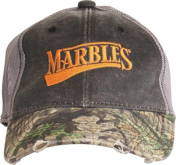 NEW MARBLES Knives LOGO Mossy Oak & Grey Adult Cap Hat One Size Fits Most