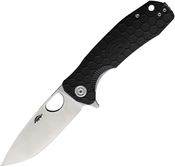 Honey Badger Knives Medium Black Linerlock D2 Folding Knife 1016