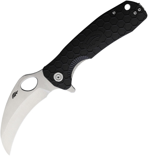 Honey Badger Knives Claw Medium Black Linerlock Folding Knife 1101