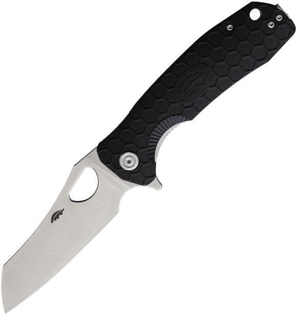 Honey Badger Knives Warncleaver Black Large Linerlock D2 Folding Knife 1104