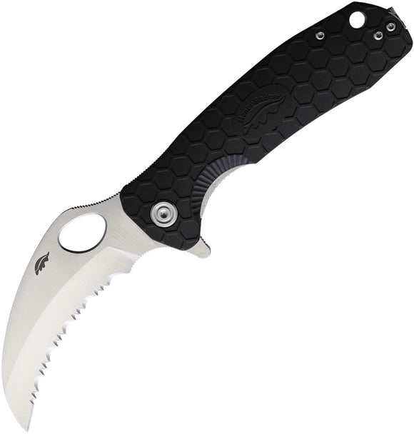 Honey Badger Knives Large Claw Black Linerlock Folding Knife 1111