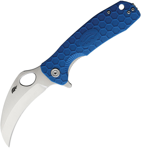 Honey Badger Knives Large Claw Blue Linerlock Folding Knife 1137