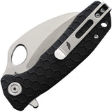 Honey Badger Knives Small Claw Linerlock GRN Folding Serrated Knife 1151