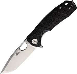 Honey Badger Knives Small Linerlock Pocket Knife Black GRN Folding 8Cr13MoV 1341