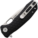 Honey Badger Knives Small Linerlock Pocket Knife Black GRN Folding 8Cr13MoV 1341