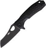 Honey Badger Knives Small Linerlock Pocket Knife Black GRN Folding 8Cr13MoV 1355