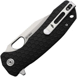 Honey Badger Knives Large Linerlock Black GFN Folding Pocket Knife 4063