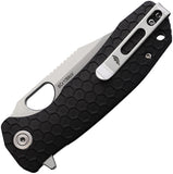 Honey Badger Knives Medium Linerlock Black GFN Folding Pocket Knife 4069