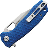 Honey Badger Knives Medium Linerlock Blue GFN Folding Pocket Knife 4072