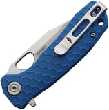 Honey Badger Knives Small Linerlock Blue GFN Folding Pocket Knife 4078