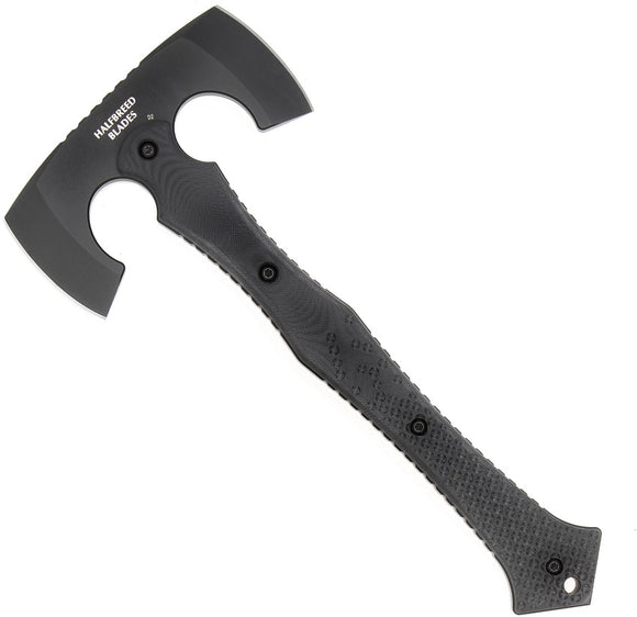 Halfbreed Blades Compact Black G10 K110 Steel Battle Axe CBA01