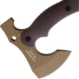 Halfbreed Blades Compact Brown & Tan G10 K110 Steel Rescue Axe CRA01DE
