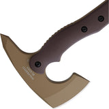 Halfbreed Blades Compact Brown & Tan G10 K110 Steel Rescue Axe CRA02DE