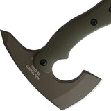 Halfbreed Blades Compact Green OD G10 K110 Steel Rescue Axe CRA02ODG