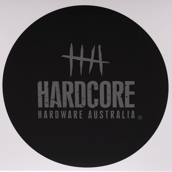 Hardcore Hardware Australia Black & Gray Logo Sticker BHHASA