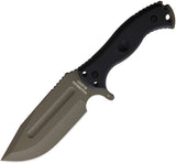 Halfbreed Blades Large Bush Black G10 K110 Steel Fixed Blade Knife LBK01OD