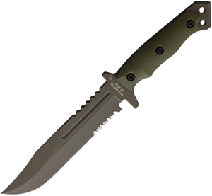 Halfbreed Blades Large Infantry Green G10 K110 Steel Fixed Blade Knife LIK01OD