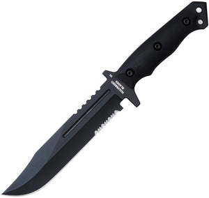 Halfbreed Blades Large Infantry Black G10 K110 Steel Fixed Blade Knife LIK01