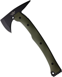 Halfbreed Blades Large Doutone OD Green G10 K110 Steel Rescue Axe LRA01BLKODG