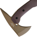 Halfbreed Blades Large Brown G10 K110 Steel Rescue Axe LRA01DE