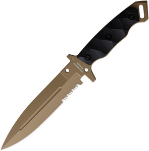 Halfbreed Blades Medium Infantry Black G10 K110 Fixed Blade Knife MIK01PSDEBLK