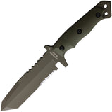 Halfbreed Blades Medium Infantry Green G10 K110 Tool Steel Fixed Blade Knife MIK02OD