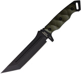 Halfbreed Blades Medium Infantry Green G10 K110 Fixed Blade Knife MIK05PBLKOD