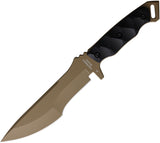 Halfbreed Blades Medium Infantry Black G10 K110 Fixed Blade Knife MIK08DEBLK