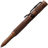 Halfbreed Blades Tactical Bolt Brown Aluminum 1.96 Oz Pocket Clip Pen TBP01DE