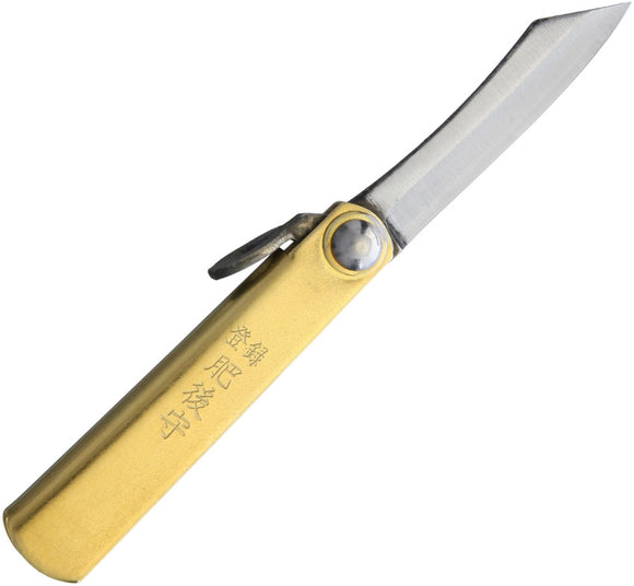 Higonokami SK Slip Joint Brass Folding SK5 Carbon Steel Pocket Knife 01BRS