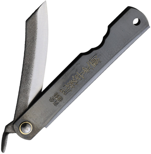 Higonokami Knives No 3 Folder Pocket Knife Black Carbon Steel Blade GO03BL