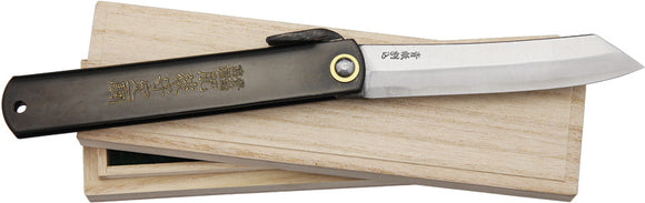 Higonokami Knives Black Stainless Folding Pocket Knife Steel Blade GO15BL