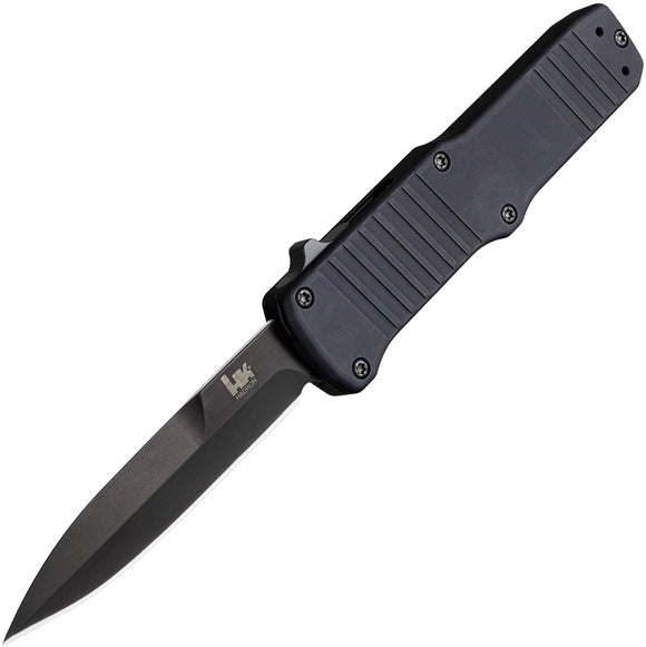 Heckler & Koch Automatic HK Hadron Knife OTF Black Aluminum 154CM Stainless PVD Blade 54020